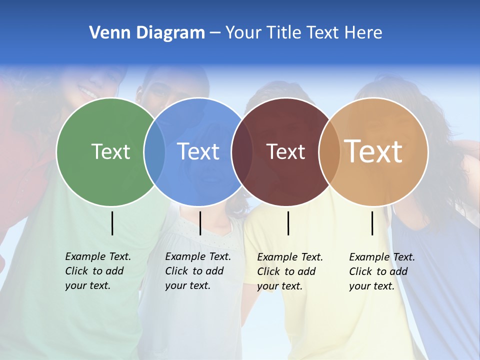 Friends Blue Energetic PowerPoint Template