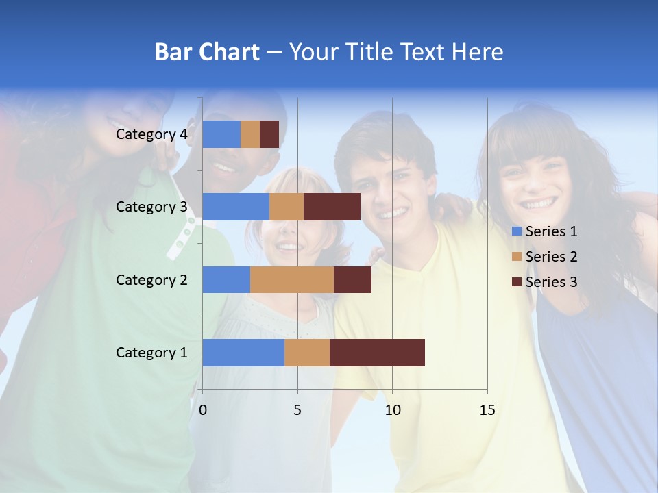 Friends Blue Energetic PowerPoint Template