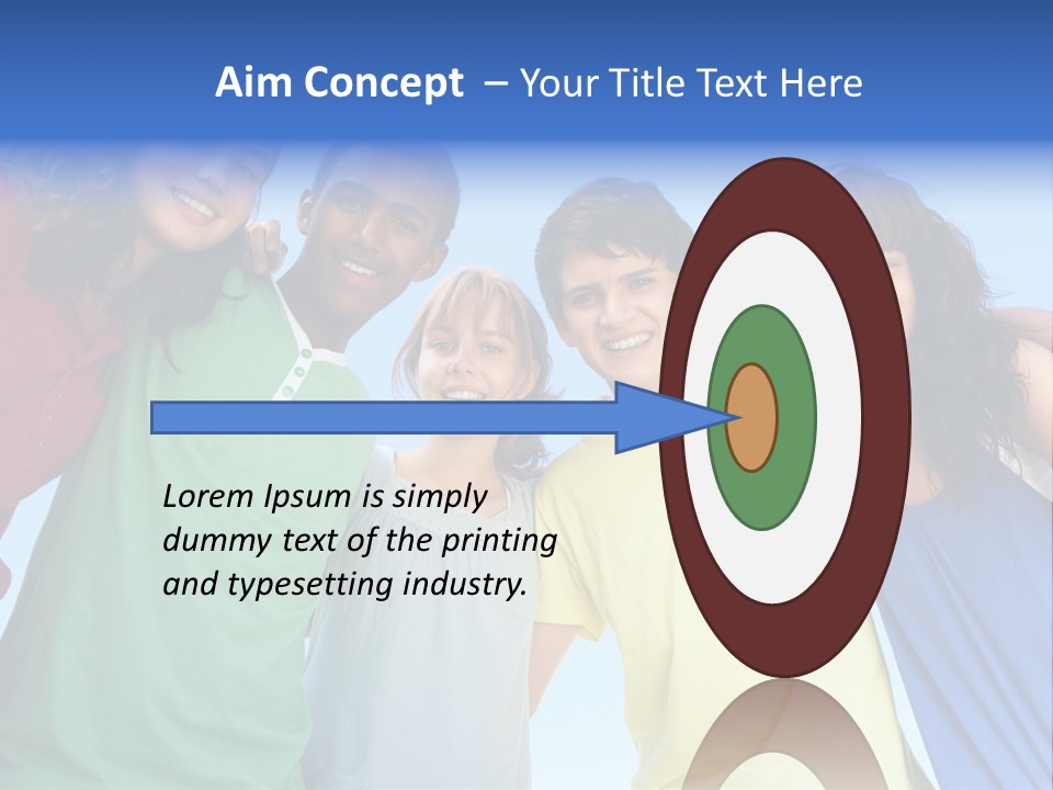 Friends Blue Energetic PowerPoint Template