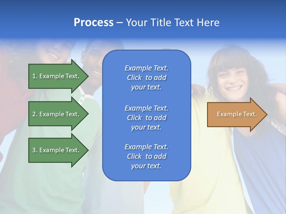 Friends Blue Energetic PowerPoint Template