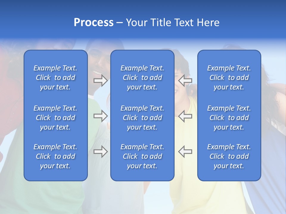 Friends Blue Energetic PowerPoint Template