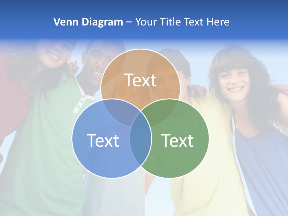 Friends Blue Energetic PowerPoint Template