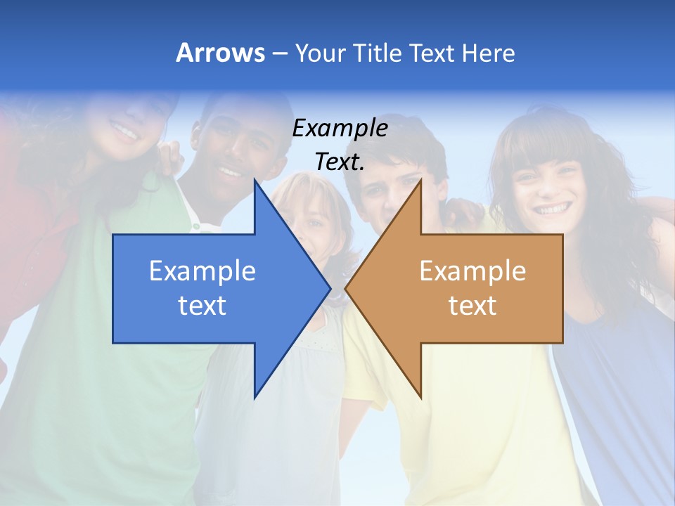 Friends Blue Energetic PowerPoint Template