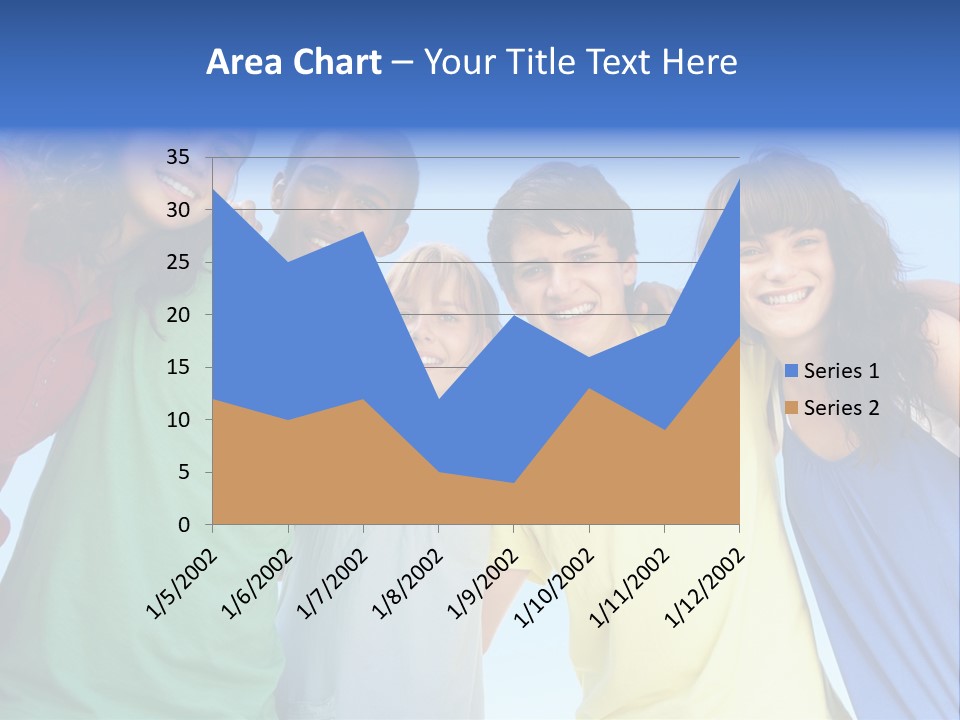 Friends Blue Energetic PowerPoint Template