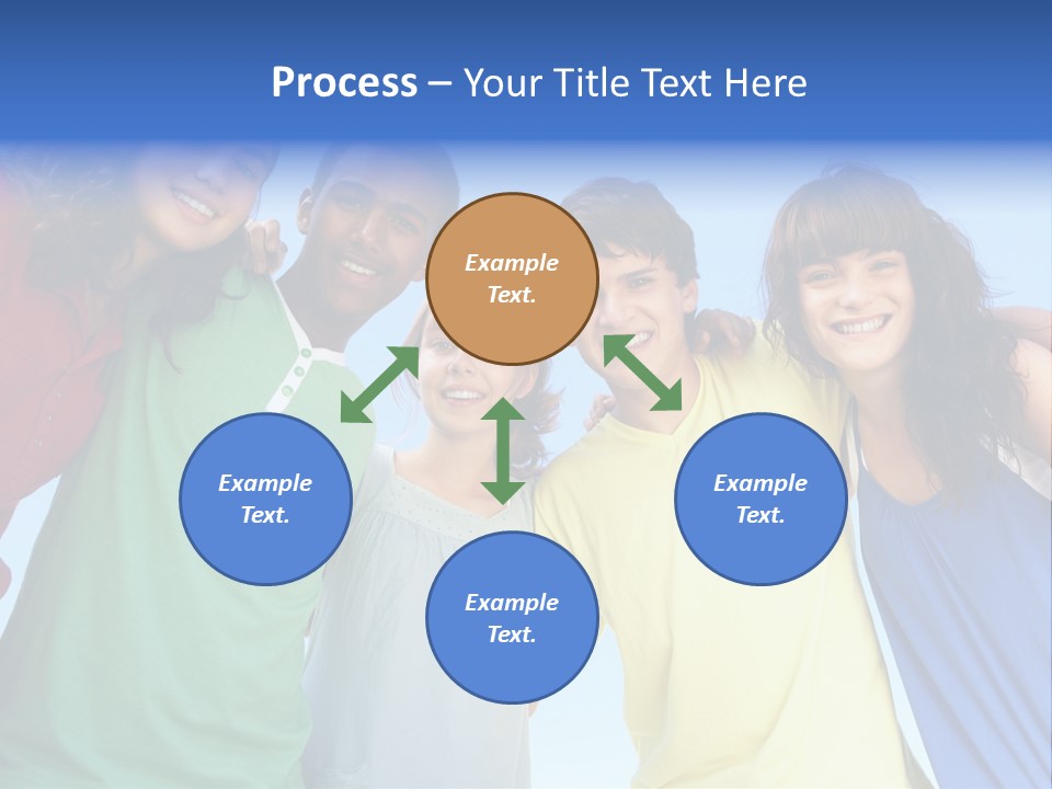 Friends Blue Energetic PowerPoint Template