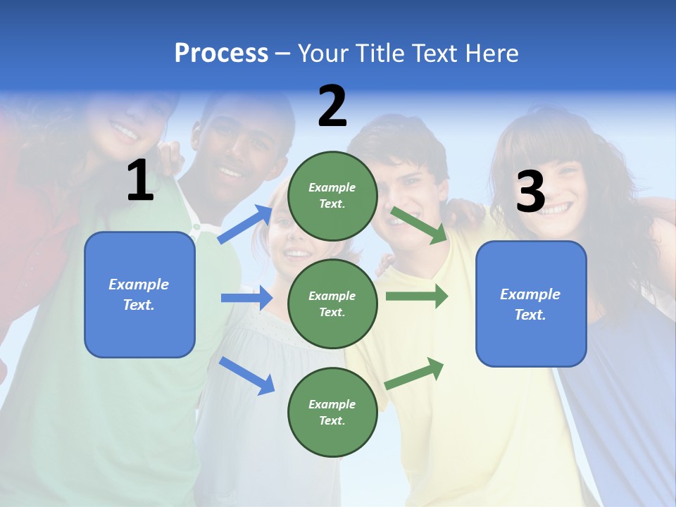 Friends Blue Energetic PowerPoint Template