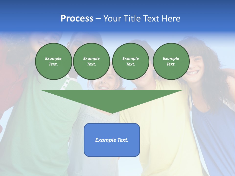Friends Blue Energetic PowerPoint Template