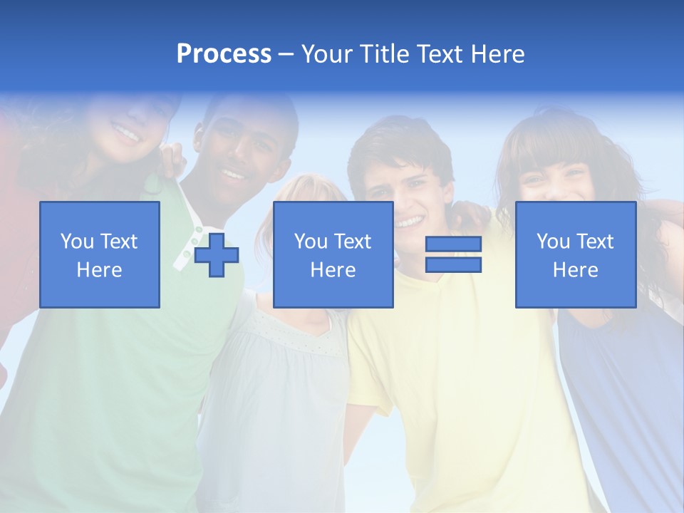 Friends Blue Energetic PowerPoint Template