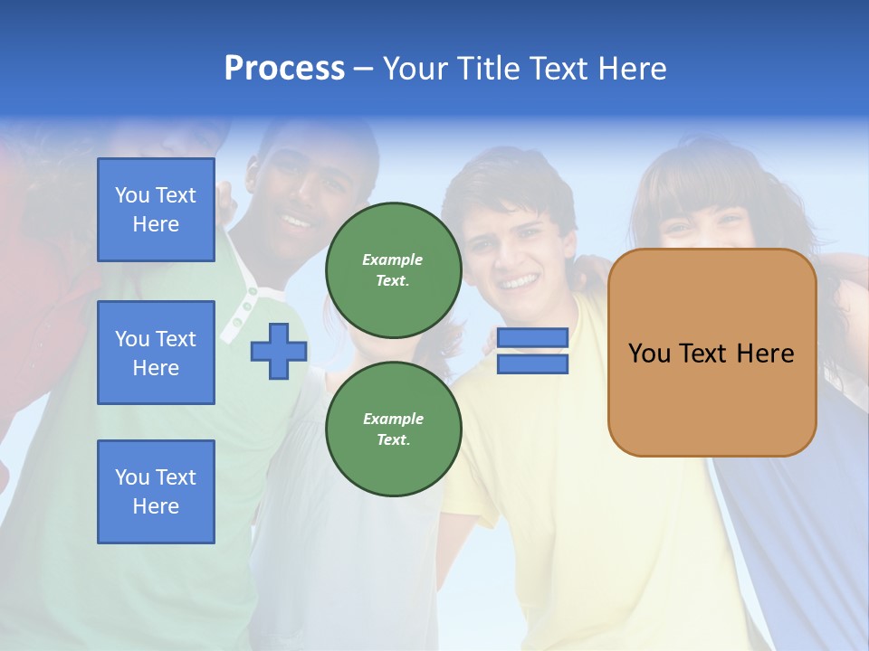 Friends Blue Energetic PowerPoint Template