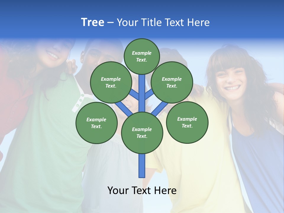 Friends Blue Energetic PowerPoint Template