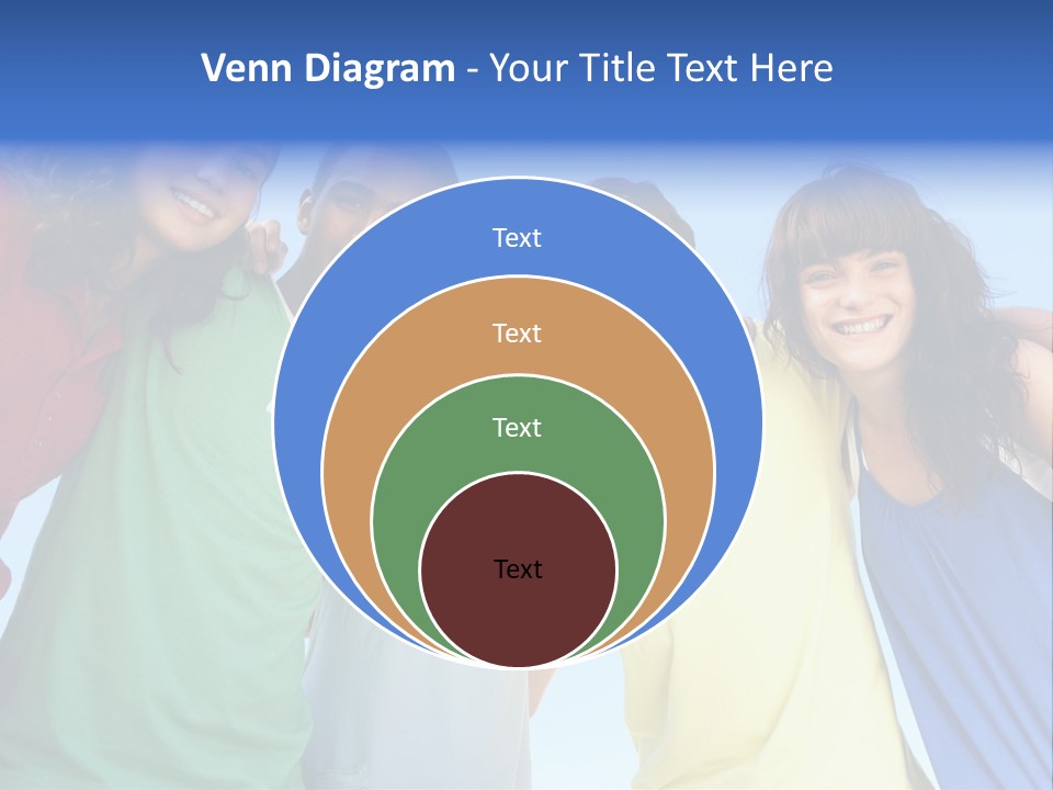 Friends Blue Energetic PowerPoint Template