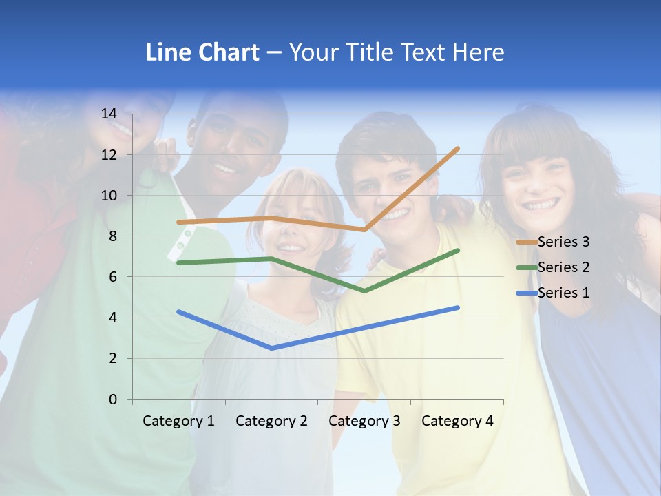 Friends Blue Energetic PowerPoint Template