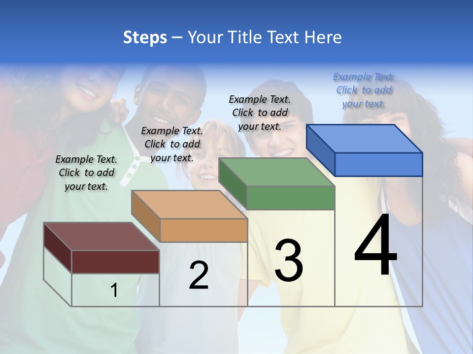 Friends Blue Energetic PowerPoint Template