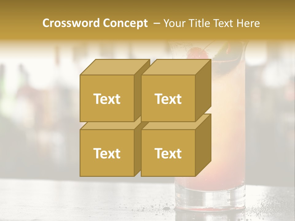 Alcohol Lime Cool PowerPoint Template