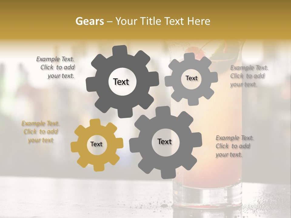 Alcohol Lime Cool PowerPoint Template