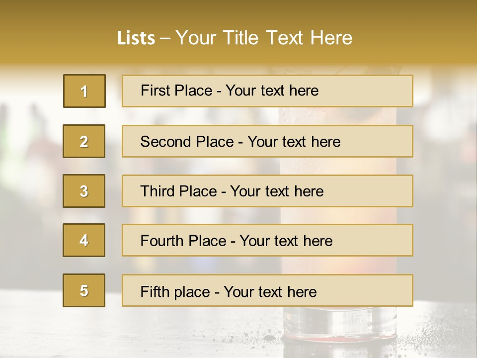 Alcohol Lime Cool PowerPoint Template