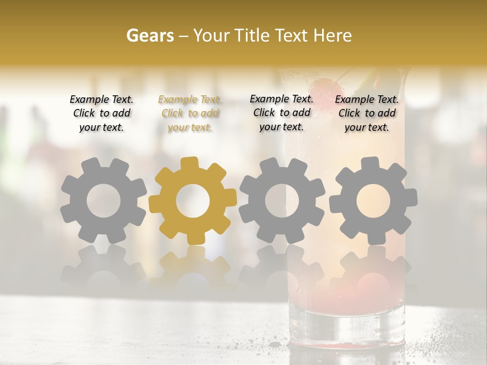 Alcohol Lime Cool PowerPoint Template