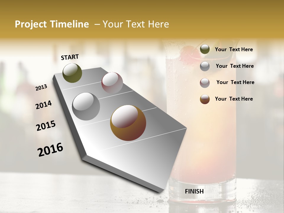 Alcohol Lime Cool PowerPoint Template