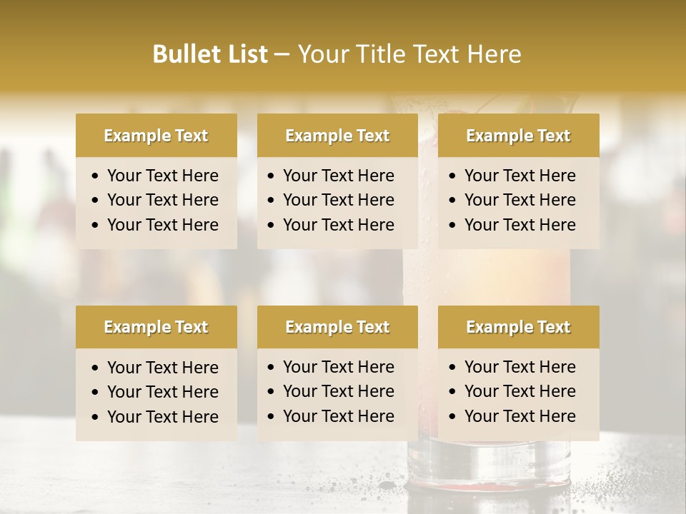 Alcohol Lime Cool PowerPoint Template