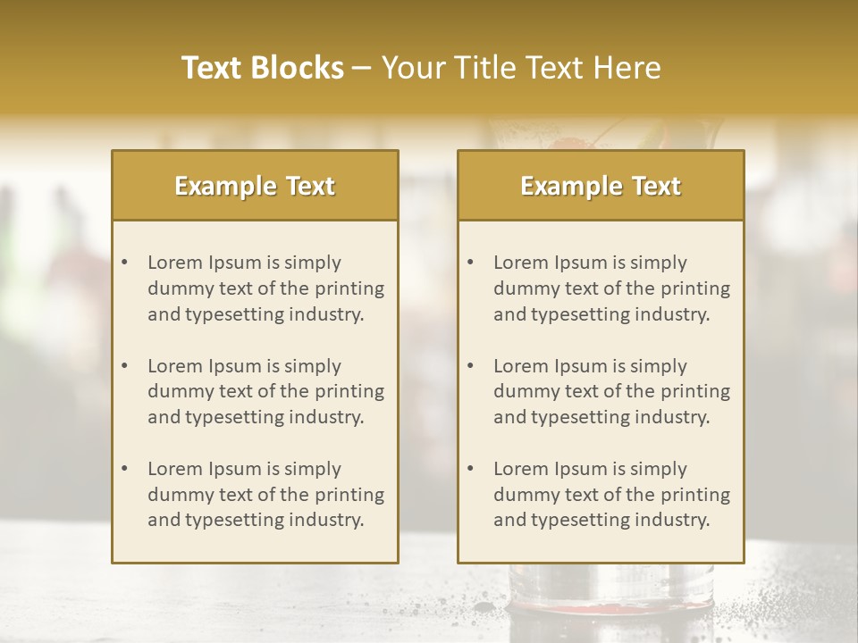 Alcohol Lime Cool PowerPoint Template