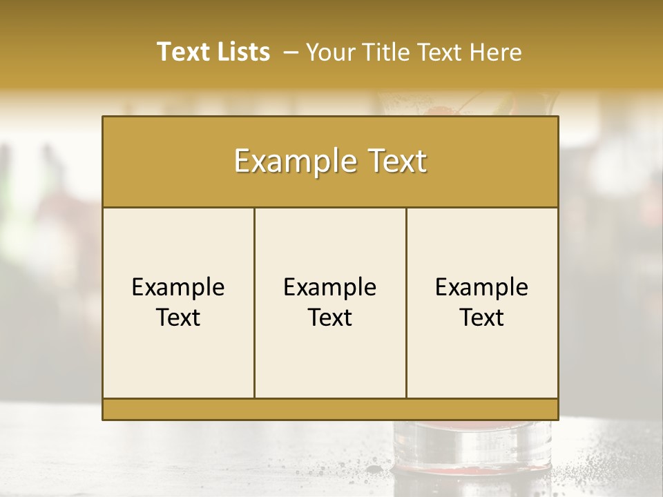 Alcohol Lime Cool PowerPoint Template