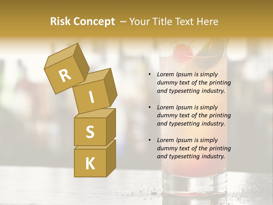 Alcohol Lime Cool PowerPoint Template