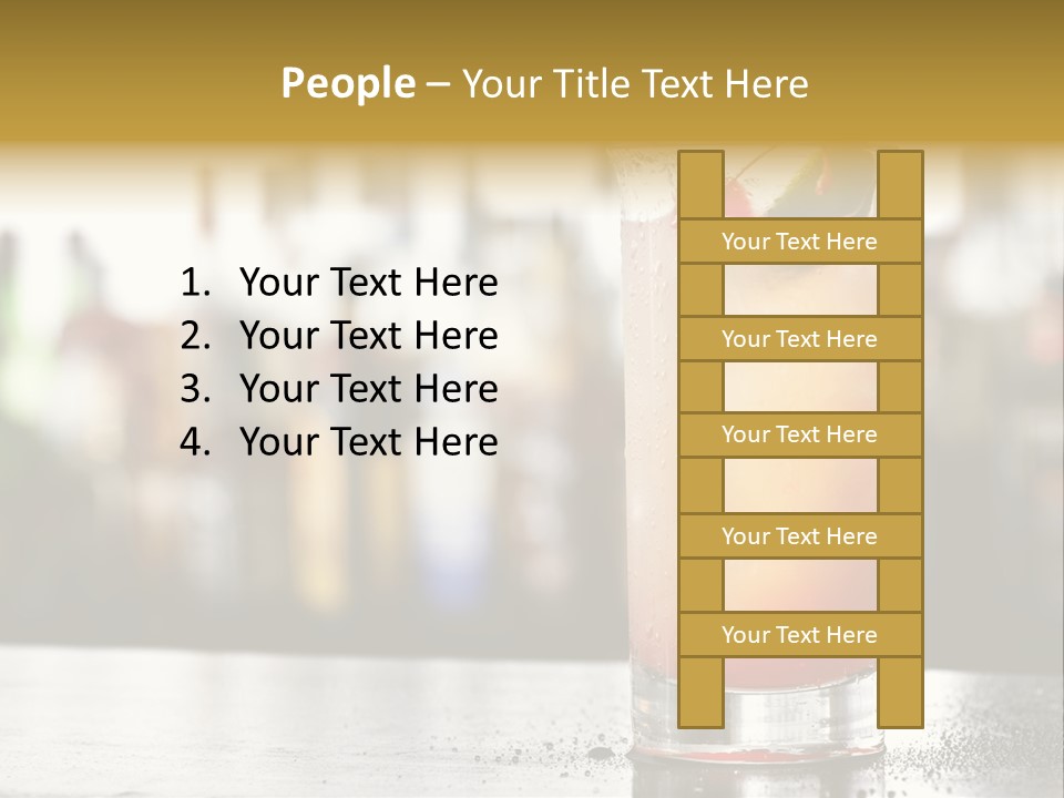 Alcohol Lime Cool PowerPoint Template