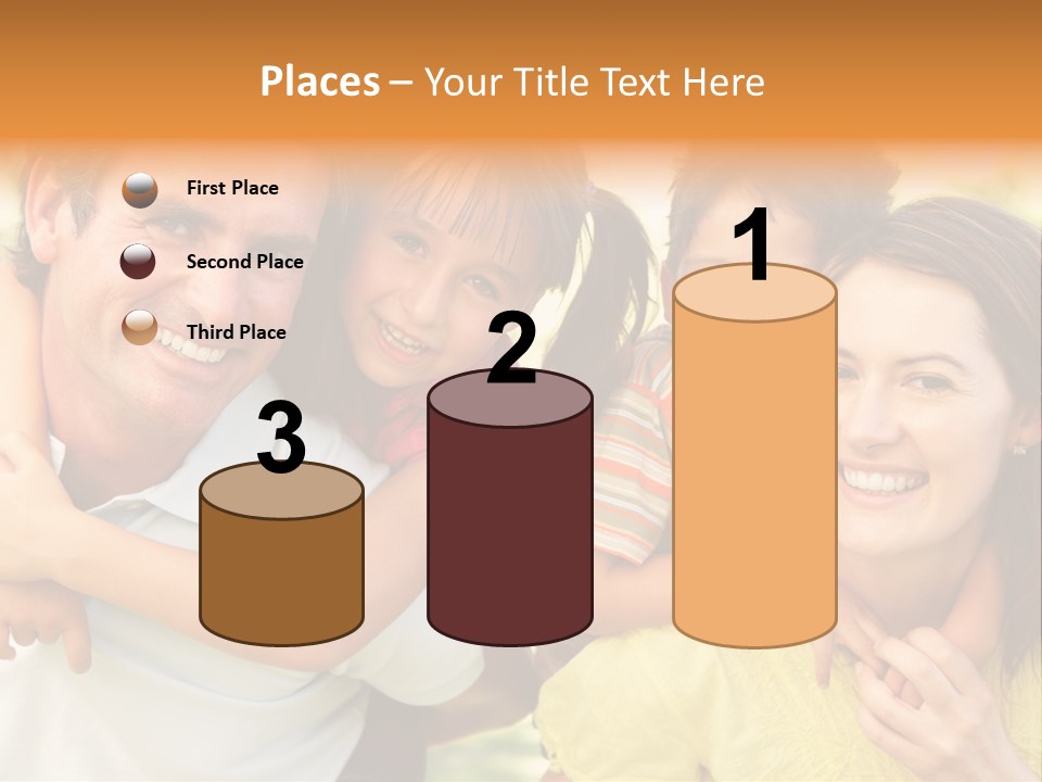 At Camera Year Old Girl PowerPoint Template