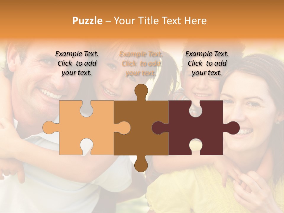 At Camera Year Old Girl PowerPoint Template