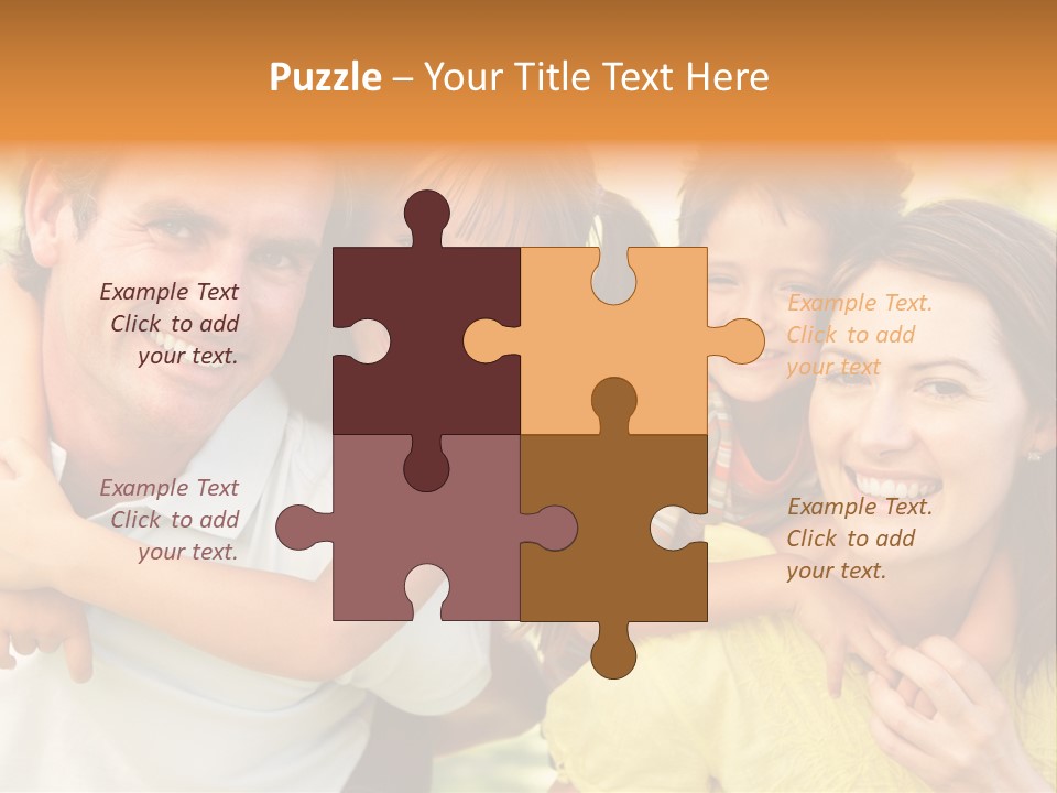 At Camera Year Old Girl PowerPoint Template