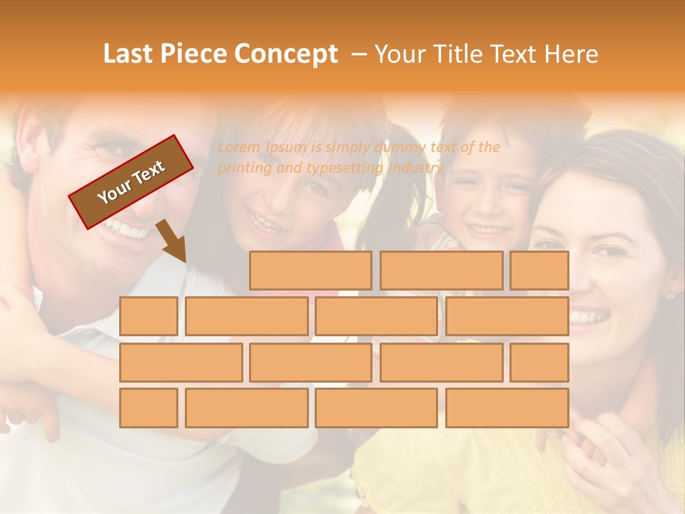 At Camera Year Old Girl PowerPoint Template