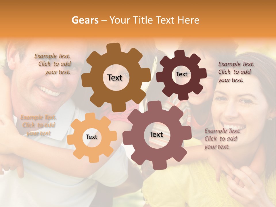 At Camera Year Old Girl PowerPoint Template