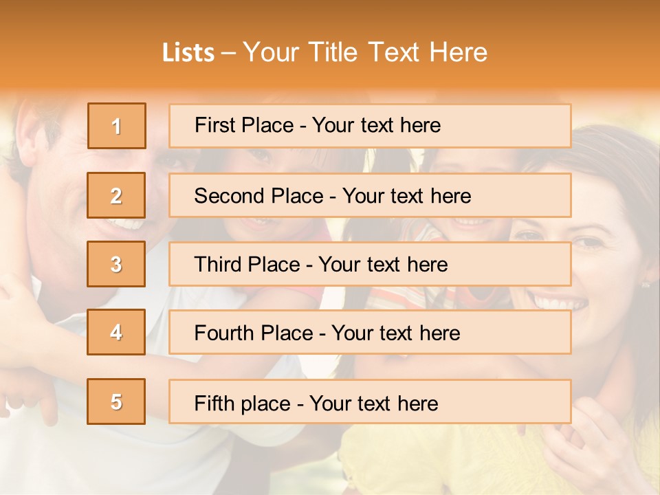 At Camera Year Old Girl PowerPoint Template