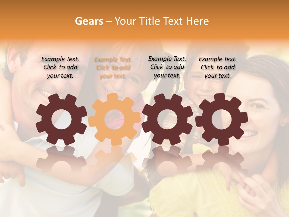 At Camera Year Old Girl PowerPoint Template