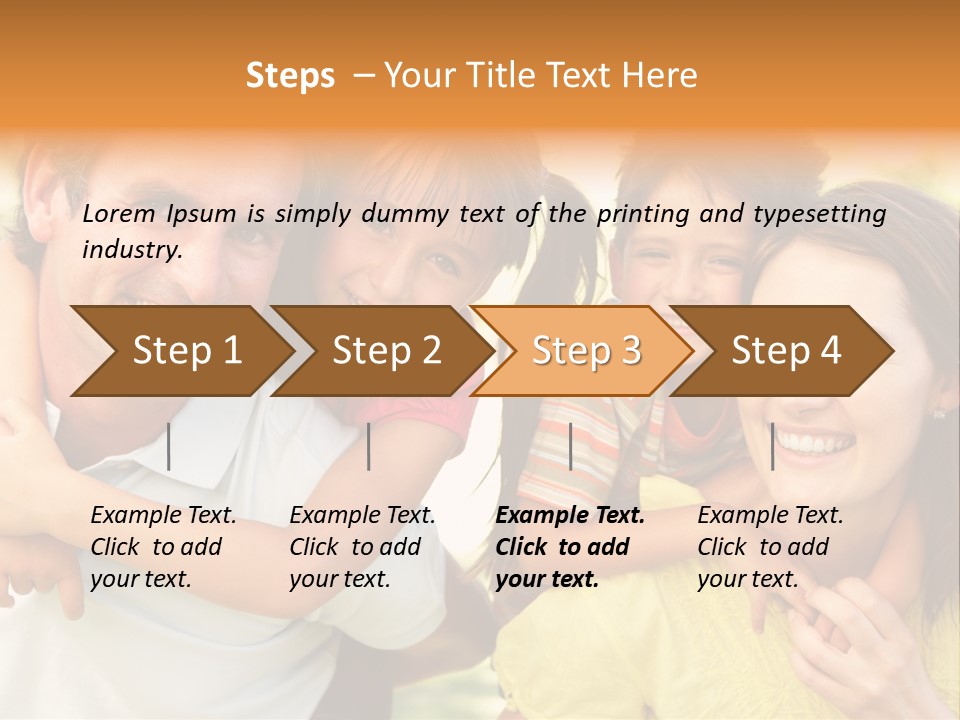 At Camera Year Old Girl PowerPoint Template