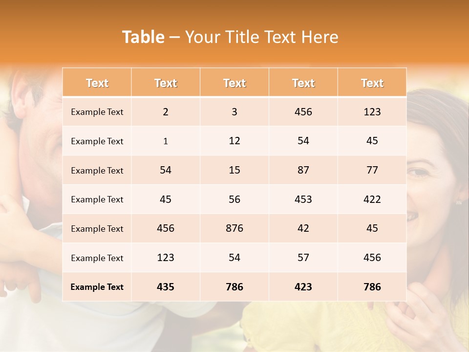 At Camera Year Old Girl PowerPoint Template