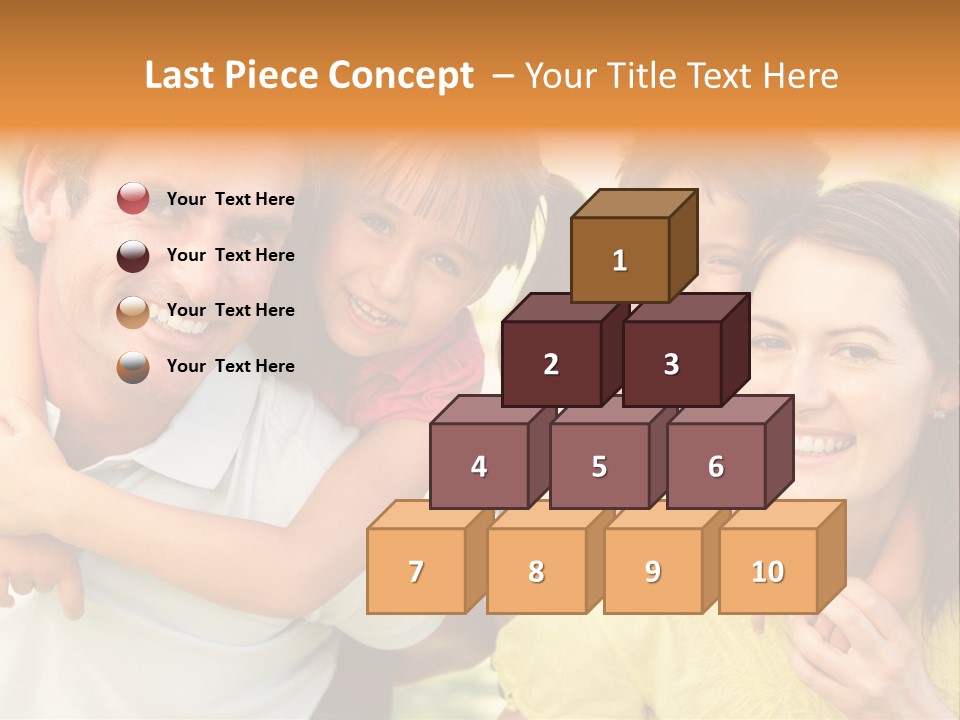 At Camera Year Old Girl PowerPoint Template