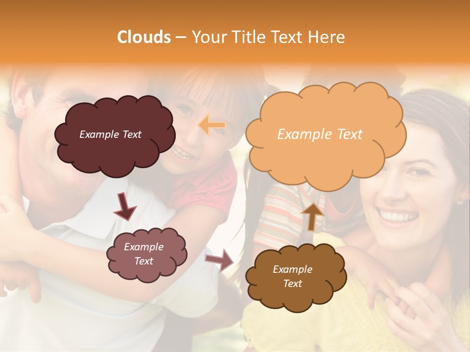 At Camera Year Old Girl PowerPoint Template