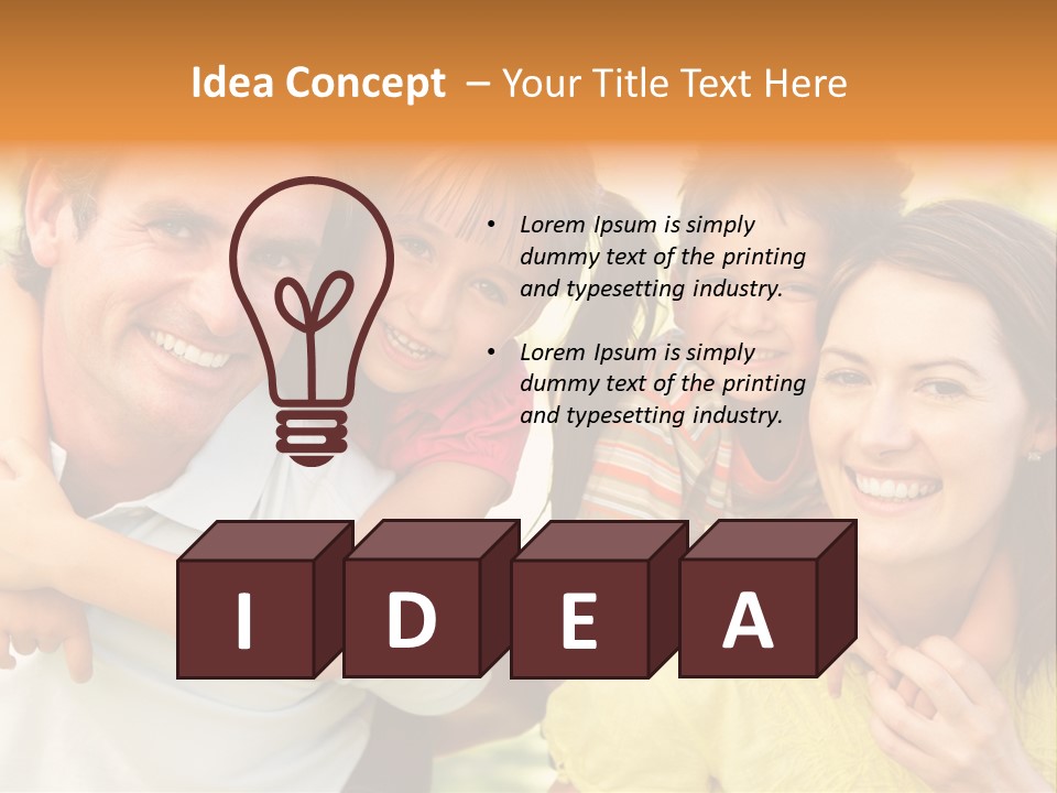 At Camera Year Old Girl PowerPoint Template