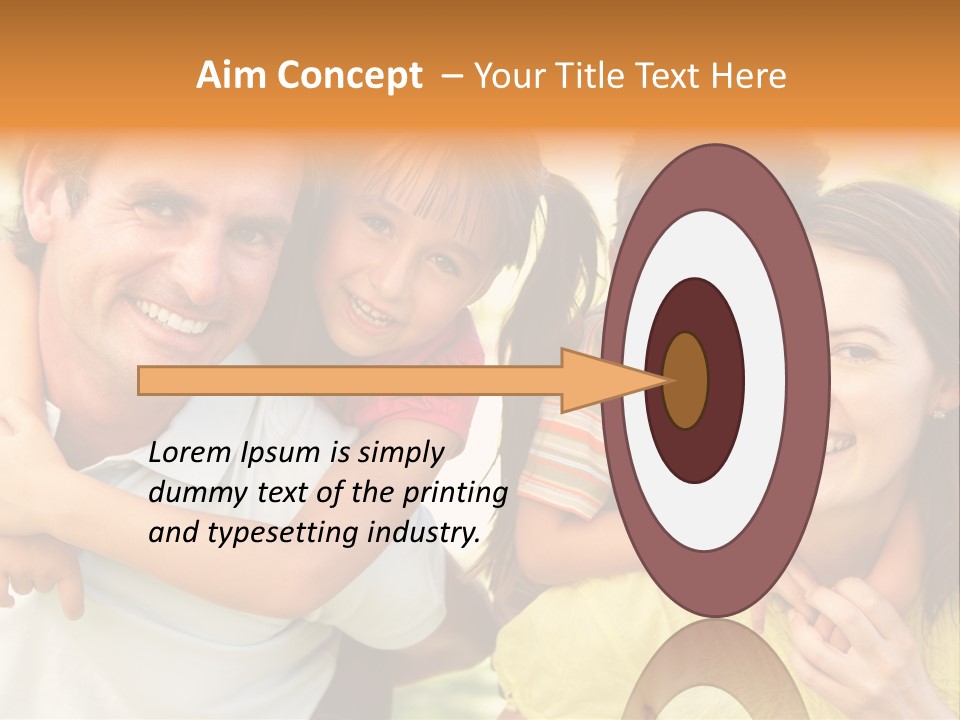 At Camera Year Old Girl PowerPoint Template