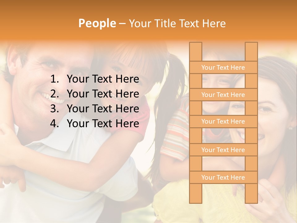 At Camera Year Old Girl PowerPoint Template