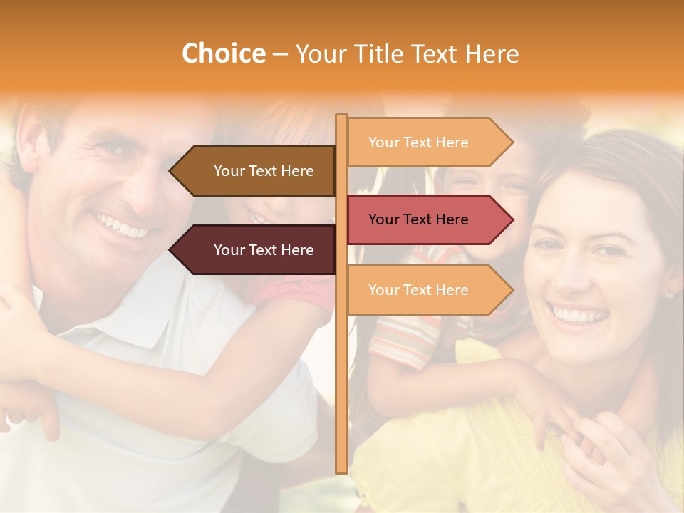 At Camera Year Old Girl PowerPoint Template