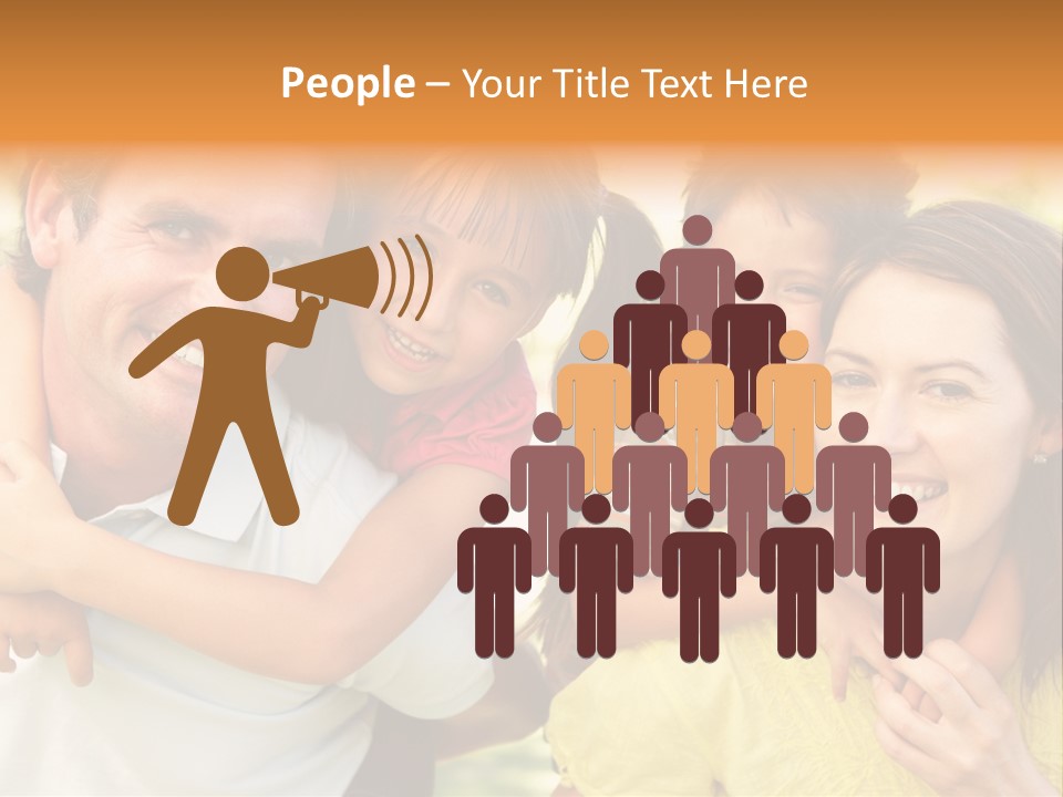 At Camera Year Old Girl PowerPoint Template