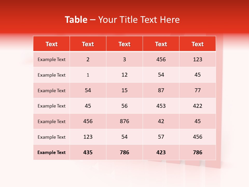 Bar Downward Low PowerPoint Template