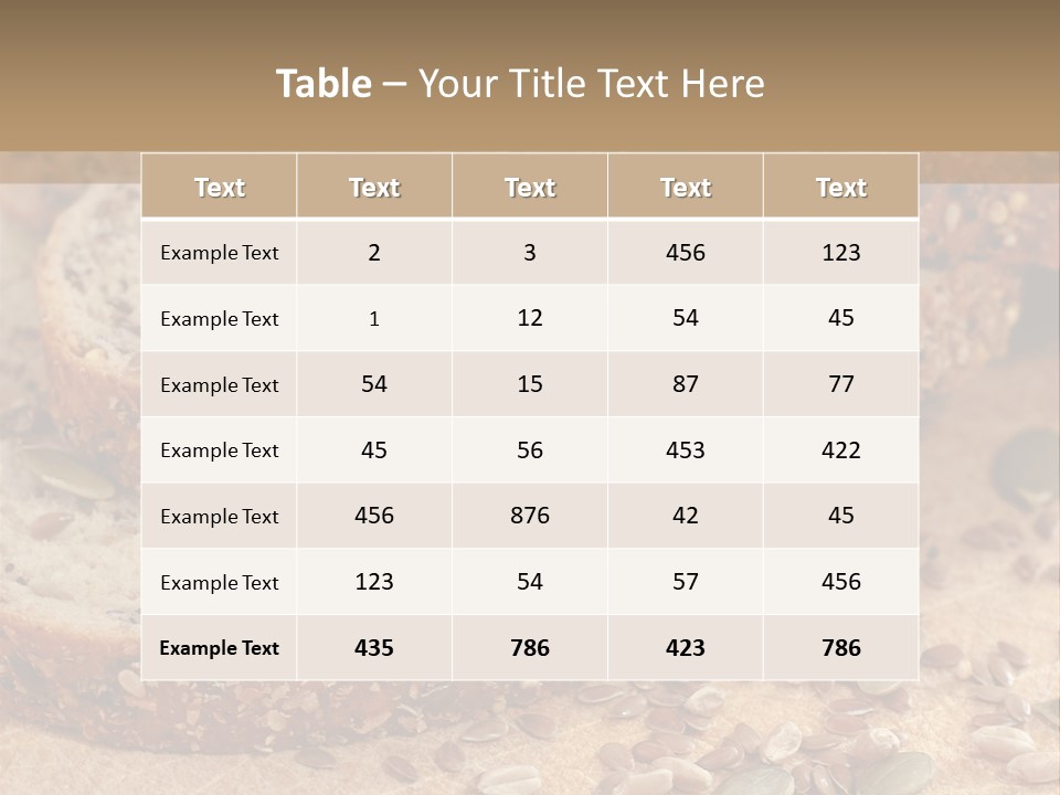 Diet Spread Meal PowerPoint Template