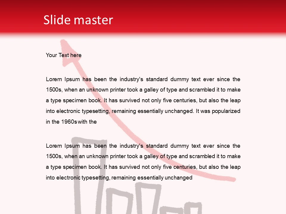 Advantage Arrow Graphic PowerPoint Template