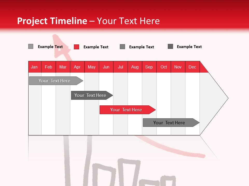 Advantage Arrow Graphic PowerPoint Template