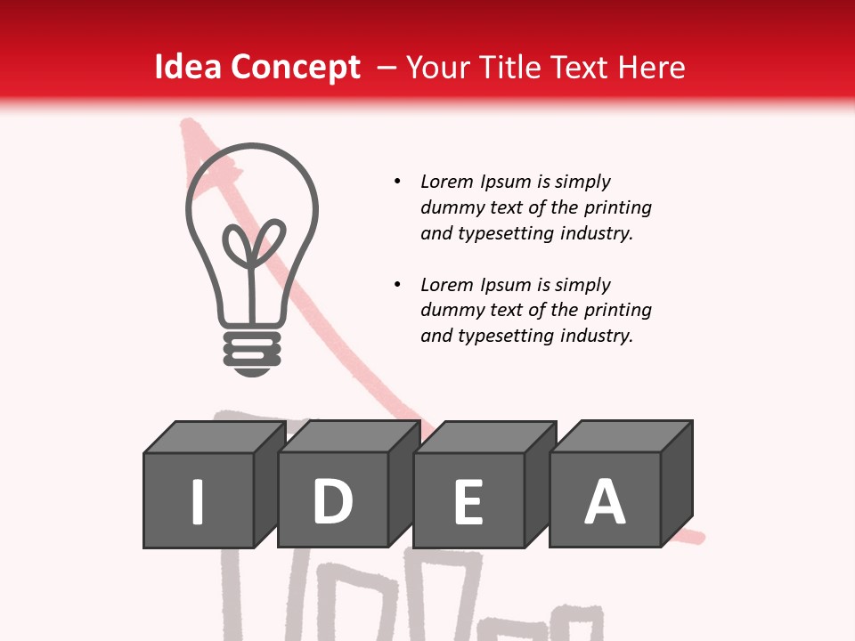 Advantage Arrow Graphic PowerPoint Template
