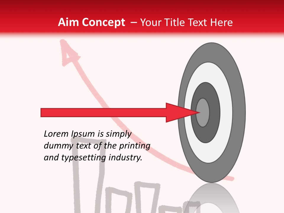 Advantage Arrow Graphic PowerPoint Template