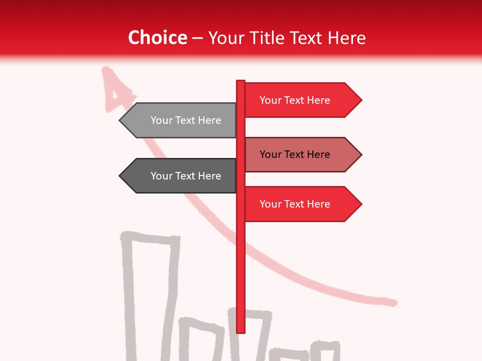 Advantage Arrow Graphic PowerPoint Template